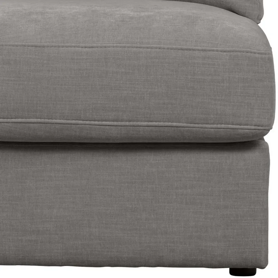 Sofamodul mit Rundung links in Grau - Gregg^Wohnen New