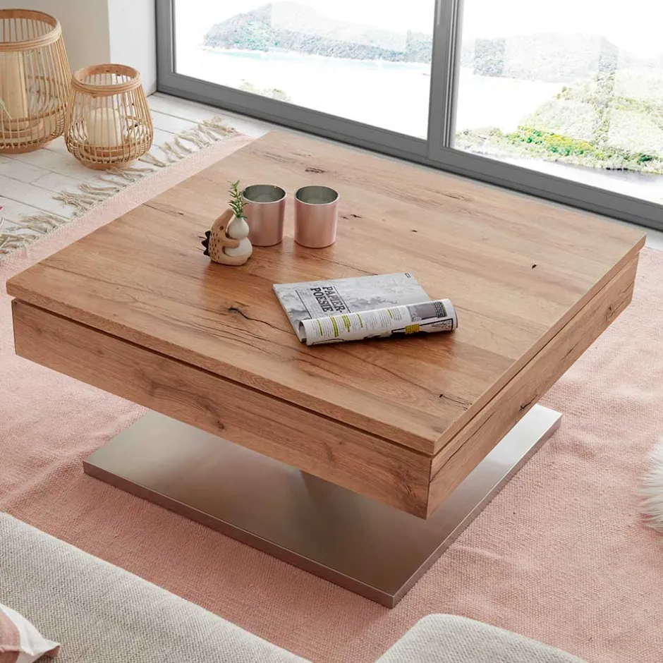 Wohnen Sofatisch auf Säulengestell - Esniwida