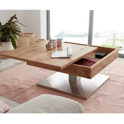 Wohnen Sofatisch auf Säulengestell - Esniwida