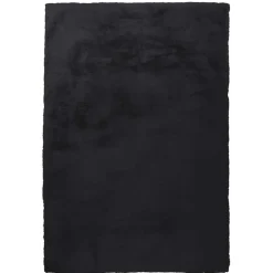 Wohnen Softer Kunstfellteppich in Anthrazit - Mectilda