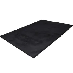 Wohnen Softer Kunstfellteppich in Anthrazit - Mectilda