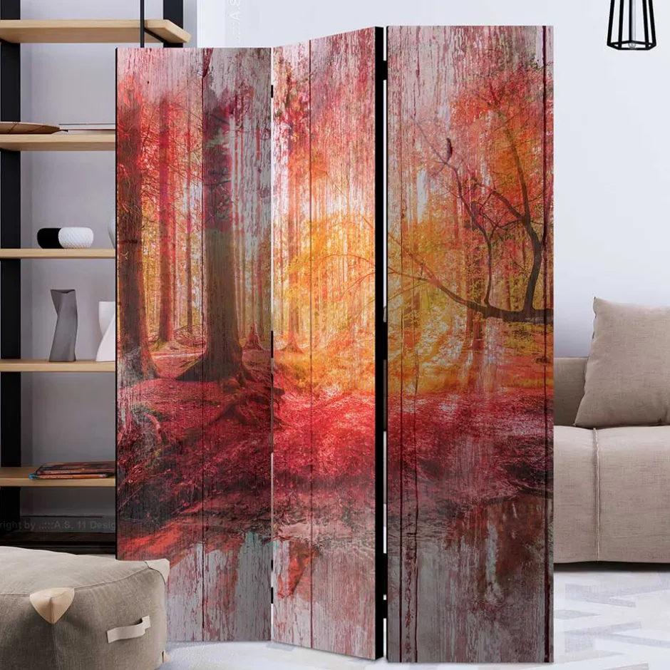 Spanische Trennwand mit Foto Herbstwald - Zither^Wohnen Online