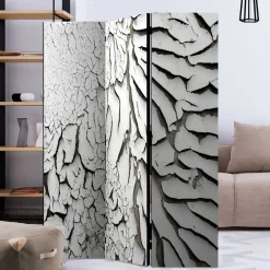 Wohnen Spanische Wand aus Leinwand & Holz Fichte - Krispa