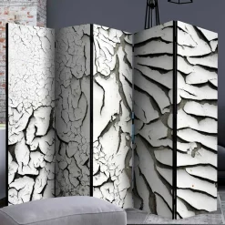 Wohnen Spanische Wand aus Leinwand & Holz Fichte - Krispa