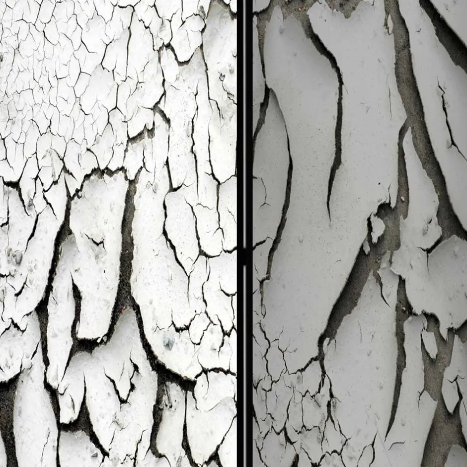 Wohnen Spanische Wand aus Leinwand & Holz Fichte - Krispa