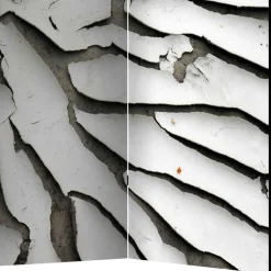 Wohnen Spanische Wand aus Leinwand & Holz Fichte - Krispa