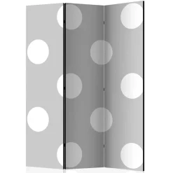 Spanische Wand in Hellgrau mit weißen Punkten - Matresca^Wohnen New