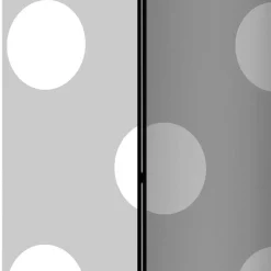 Spanische Wand in Hellgrau mit weißen Punkten - Matresca^Wohnen New