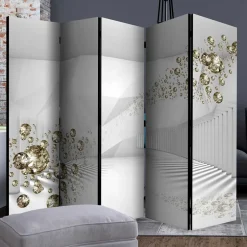 Spanische Wand mit abstraktem Diamanten Druckmotiv - Usseaux^Wohnen Best