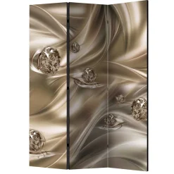 Spanische Wand mit Diamanten Motiv in Braun Grau - Lessima^Wohnen Outlet