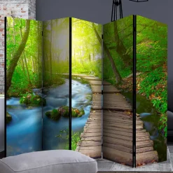 Spanische Wand mit Foto Wald Wasser & Holzweg - Musena^Wohnen Online