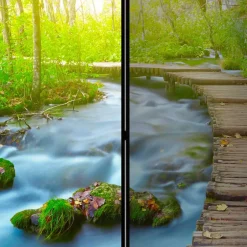 Spanische Wand mit Foto Wald Wasser & Holzweg - Musena^Wohnen Online