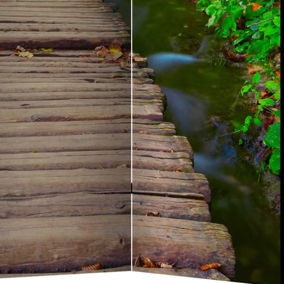 Spanische Wand mit Foto Wald Wasser & Holzweg - Musena^Wohnen Online