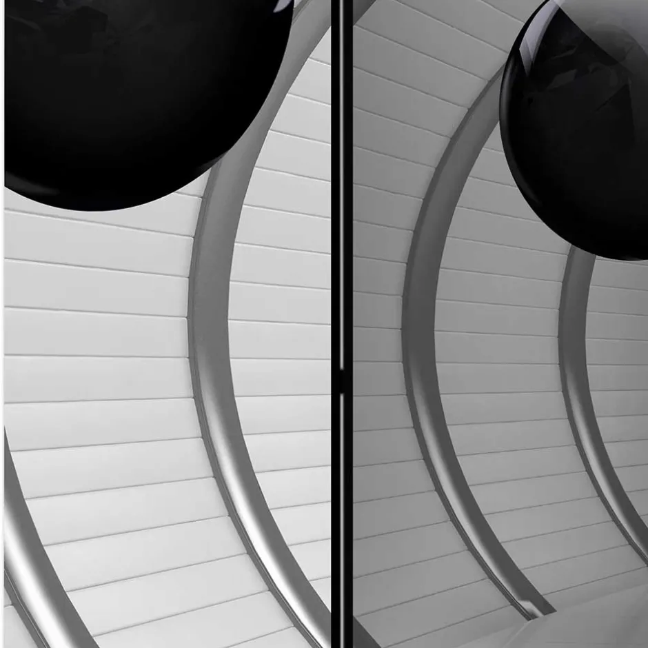 Spanische Wand mit futuristischem 3D Druck - Zeilo^Wohnen Sale