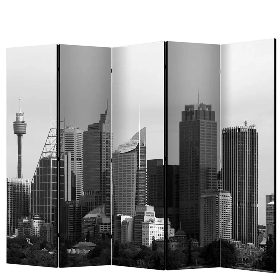 Wohnen Spanische Wand mit Schwarz Weiß Fotodruck - Daven