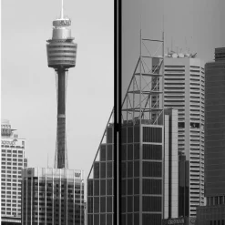 Wohnen Spanische Wand mit Schwarz Weiß Fotodruck - Daven