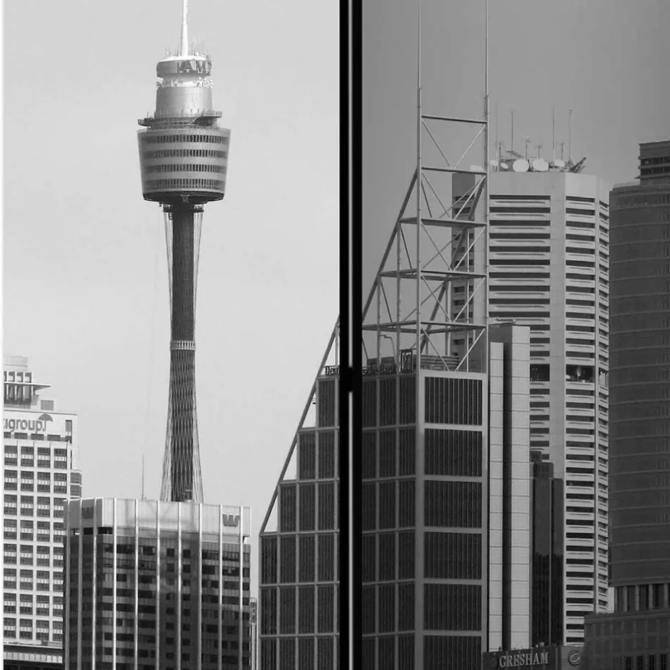 Wohnen Spanische Wand mit Schwarz Weiß Fotodruck - Daven