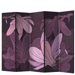Wohnen Spanischer Raumteiler mit Blumen Motiv in Lila Rosa - Cino
