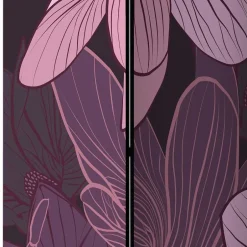 Wohnen Spanischer Raumteiler mit Blumen Motiv in Lila Rosa - Cino