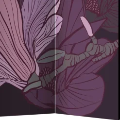 Wohnen Spanischer Raumteiler mit Blumen Motiv in Lila Rosa - Cino