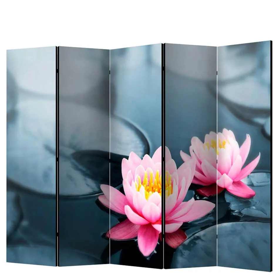 Wohnen Spanischer Raumteiler mit Foto Rosa Seerose - Emek