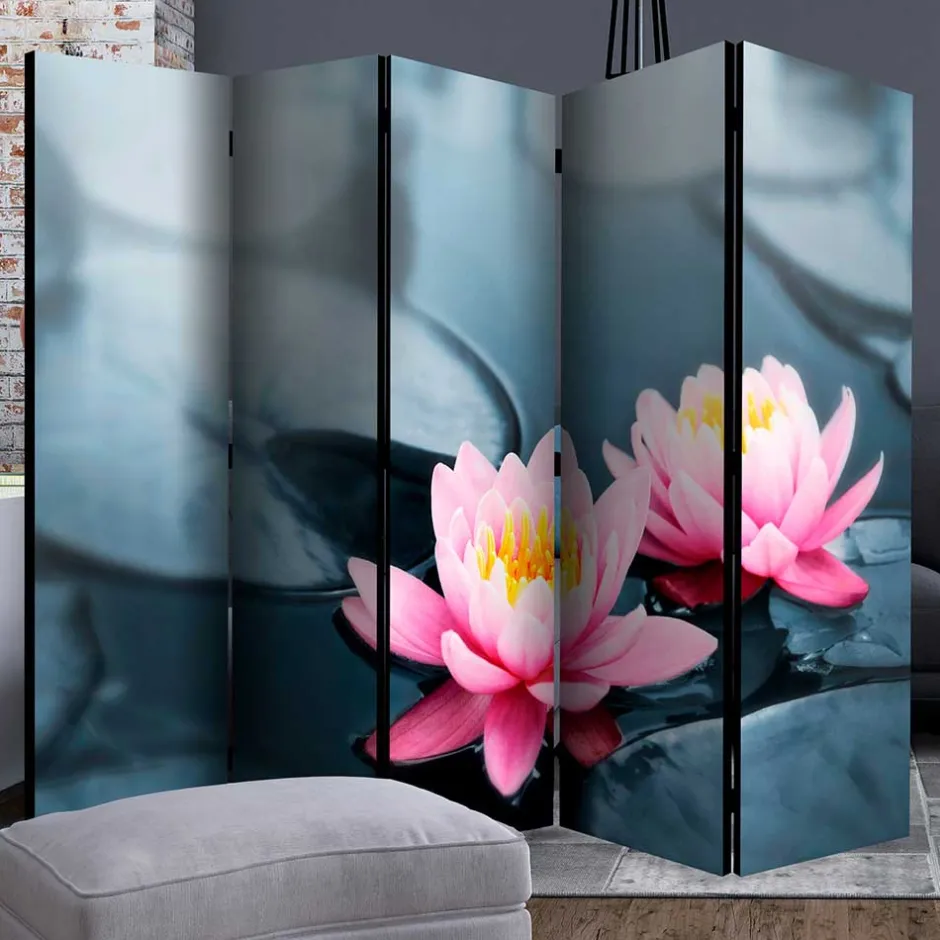 Wohnen Spanischer Raumteiler mit Foto Rosa Seerose - Emek