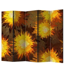 Spanischer Raumteiler mit Sonnenblumen Kunstmotiv - Loazin^Wohnen Online