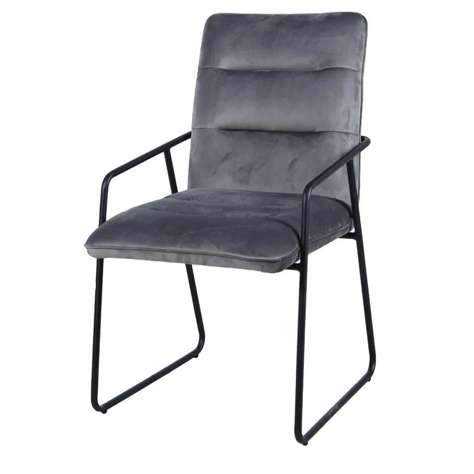 Spider Esstisch & Samt Armlehnstühle - Mendoza (fünfteilig)^Wohnen Outlet