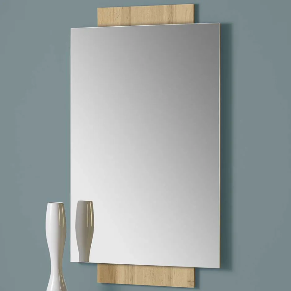 Wohnen Spiegel & Hängekonsole in Wildeiche - Loriot (zweiteilig)