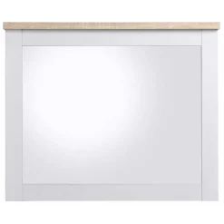 Wohnen Spiegel in Weiß & Sonoma-Eiche Dekor - Nudion