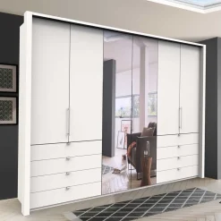 Wohnen Spiegel Kleiderschrank mit Falttüren - Donpiave