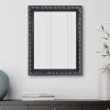 Spiegel mit Holzrahmen in Schwarz Silber - Aphrano^Wohnen