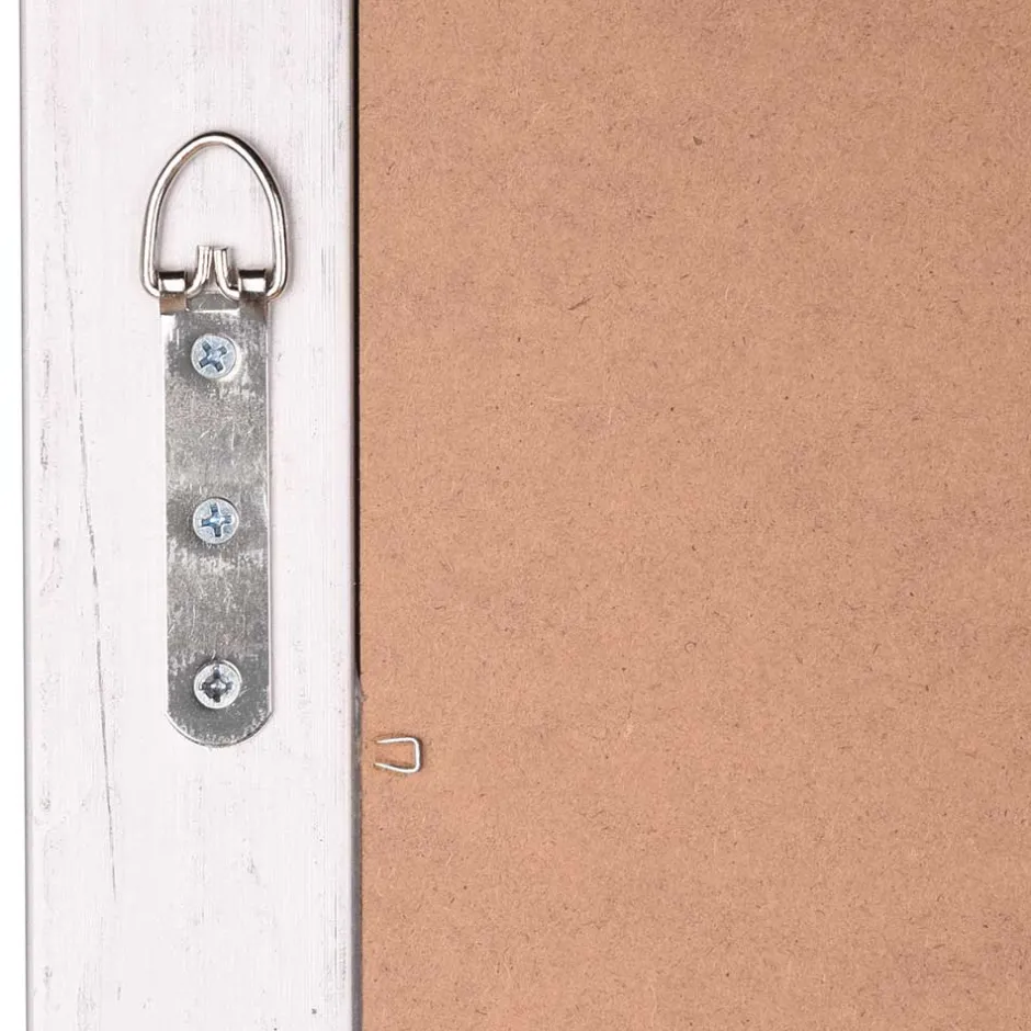 Spiegel mit Holzrahmen in Schwarz Silber - Aphrano^Wohnen