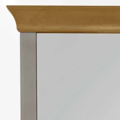 Wohnen Spiegel mit Kommode Cempino in Grau (zweiteilig)