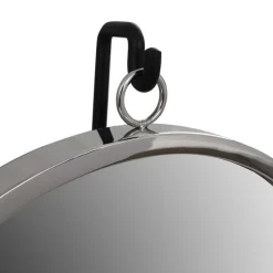 Spiegel mit Ständer in Silber und Schwarz - Fraduno^Wohnen New