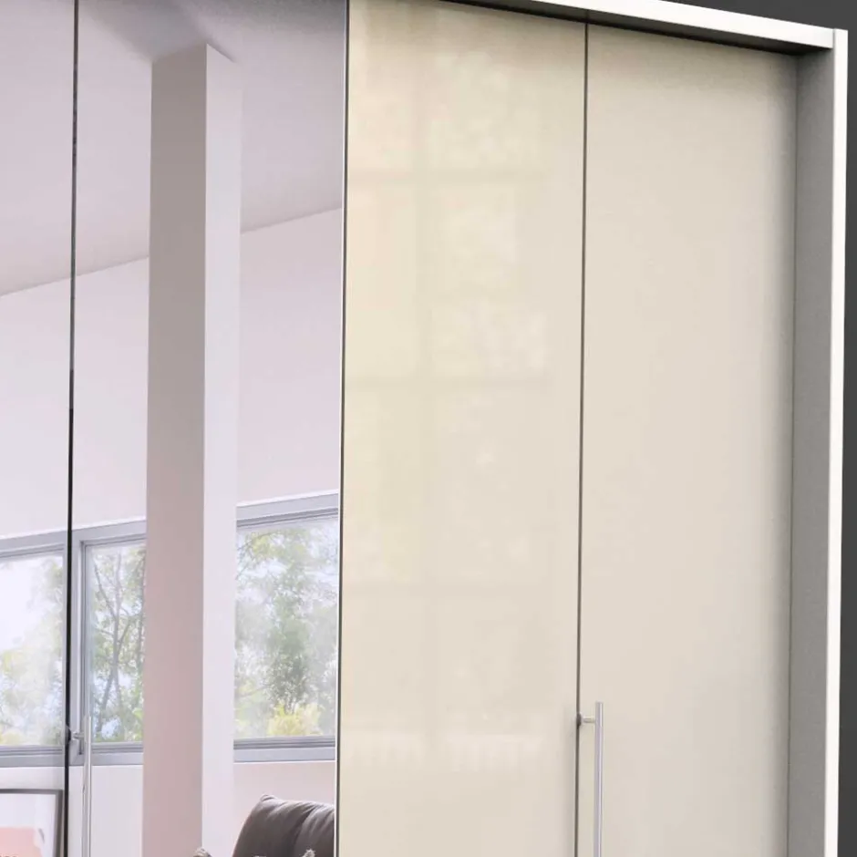 Wohnen Spiegel Schlafzimmerschrank mit Falttüren - Zidarie