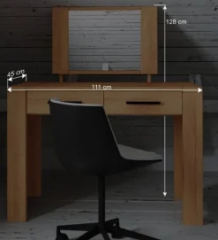 Spiegel Schminktisch Mosniak aus Kernbuche Massivholz^Wohnen Best