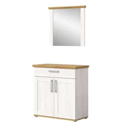 Wohnen Spiegel und Schuhkommode Set - Tocella (zweiteilig)