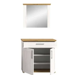 Wohnen Spiegel und Schuhkommode Set - Tocella (zweiteilig)