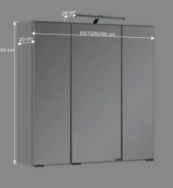 Spiegelschrank Sagunis mit 3D Effekt^Wohnen New
