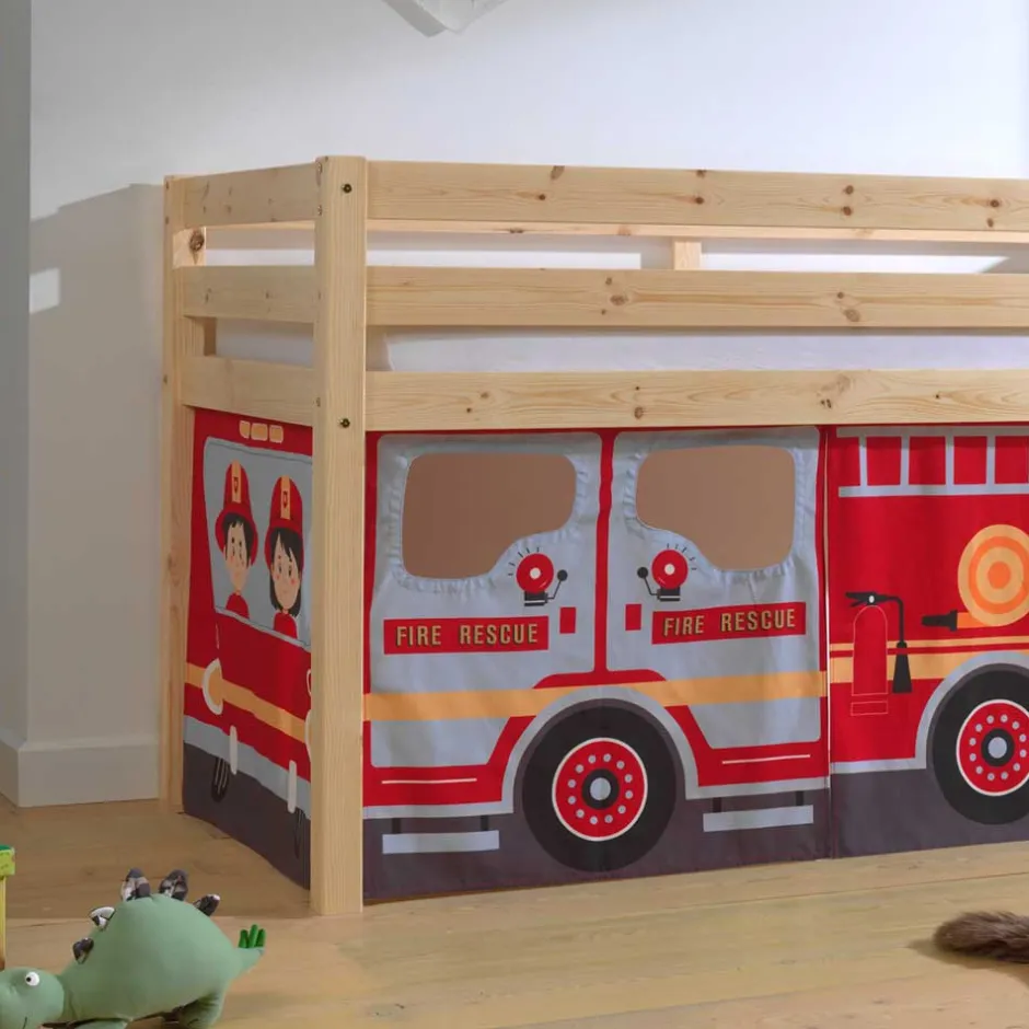 Kinder Wohnen Spielbett Hochbett Feuerwehr für Kinder - Vienna