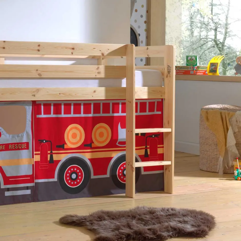 Kinder Wohnen Spielbett Hochbett Feuerwehr für Kinder - Vienna