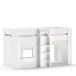 Spielbett mit Hütte 120 cm hoch - Aramo^Wohnen Best