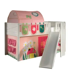 Spielbett mit schräger Rutsche Frühlingsmotive - Annimo^Wohnen Discount