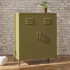 Spind Design Highboard in Oliv Grün - Austral^Wohnen Sale