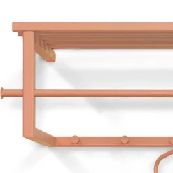 Wohnen Stahl Garderobe in Terracotta pulverbeschichtet - Simonas