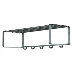 Stahl Garderoben Set in Nickelfarben - Mazurra (zweiteilig)^Wohnen Sale