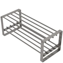 Stahl Garderoben Set in Nickelfarben - Mazurra (zweiteilig)^Wohnen Sale