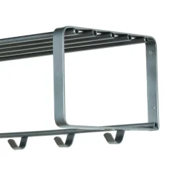 Stahl Garderoben Set in Nickelfarben - Mazurra (zweiteilig)^Wohnen Sale