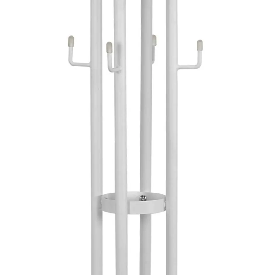Wohnen Stahl Garderobenständer in Weiß - Enzigo